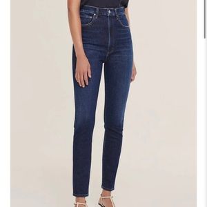 Agolde pinch waist skinny jeans in ovation